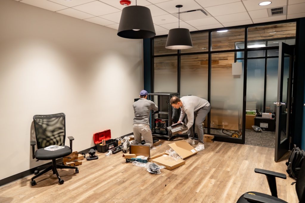 Studio buildout installation